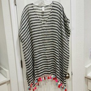 Sea Folly Linen Cover-up O/S